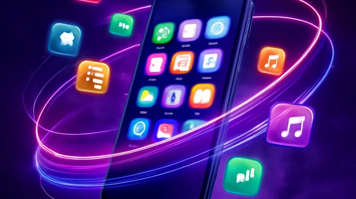 OLYMP BD COM Sleek smartphone floating in space